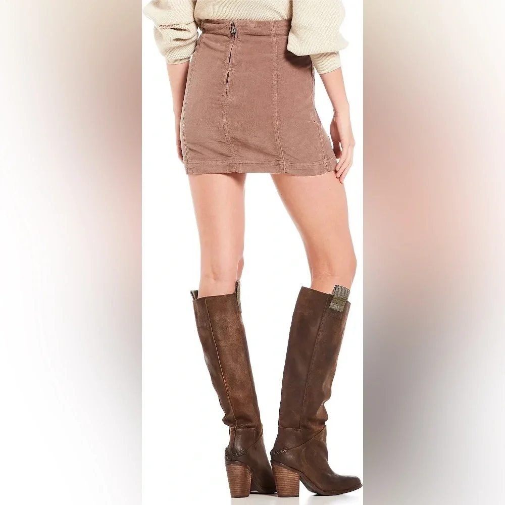 Free People Modern Femme Corduroy Mini Skirt